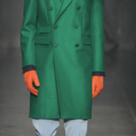 Green coat from Pompilio collection 2014 - 15