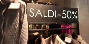 50 percent off shopping sales in Italy