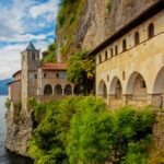 Facade of Hermitage of Santa Caterina del Sasso